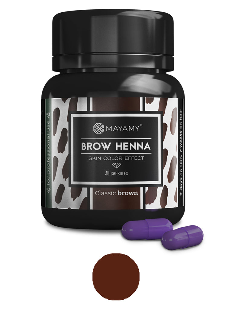 MAYAMY Henna (30 capsules) Klassiek bruin